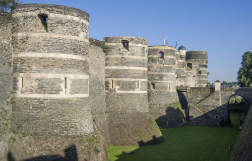 Château d'Angers, Centre des monuments nationaux, photographie de l'enceinte Nord-Est.