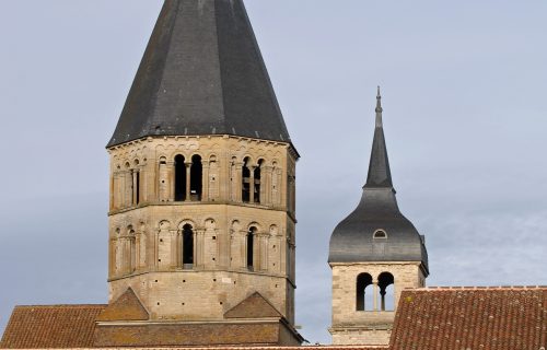 Abbaye de Cluny, Centre des monuments nationaux, photographie de la façade dite "du pape Gélase".