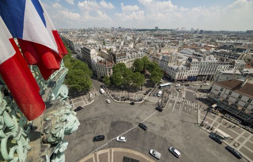 Colonne de Juillet, vue sur le boulevard Richard Lenoir et le faubourg Saint-Antoine