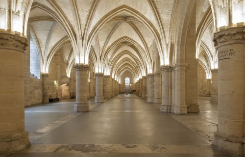 Conciergerie, Centre des monuments nationaux, intérieur, photographie de la salle des Gens d'armes.