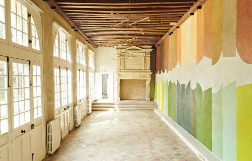 Hôtel de Sully, Centre des monuments nationaux, photographie de la fresque de David Tremlett "Division".